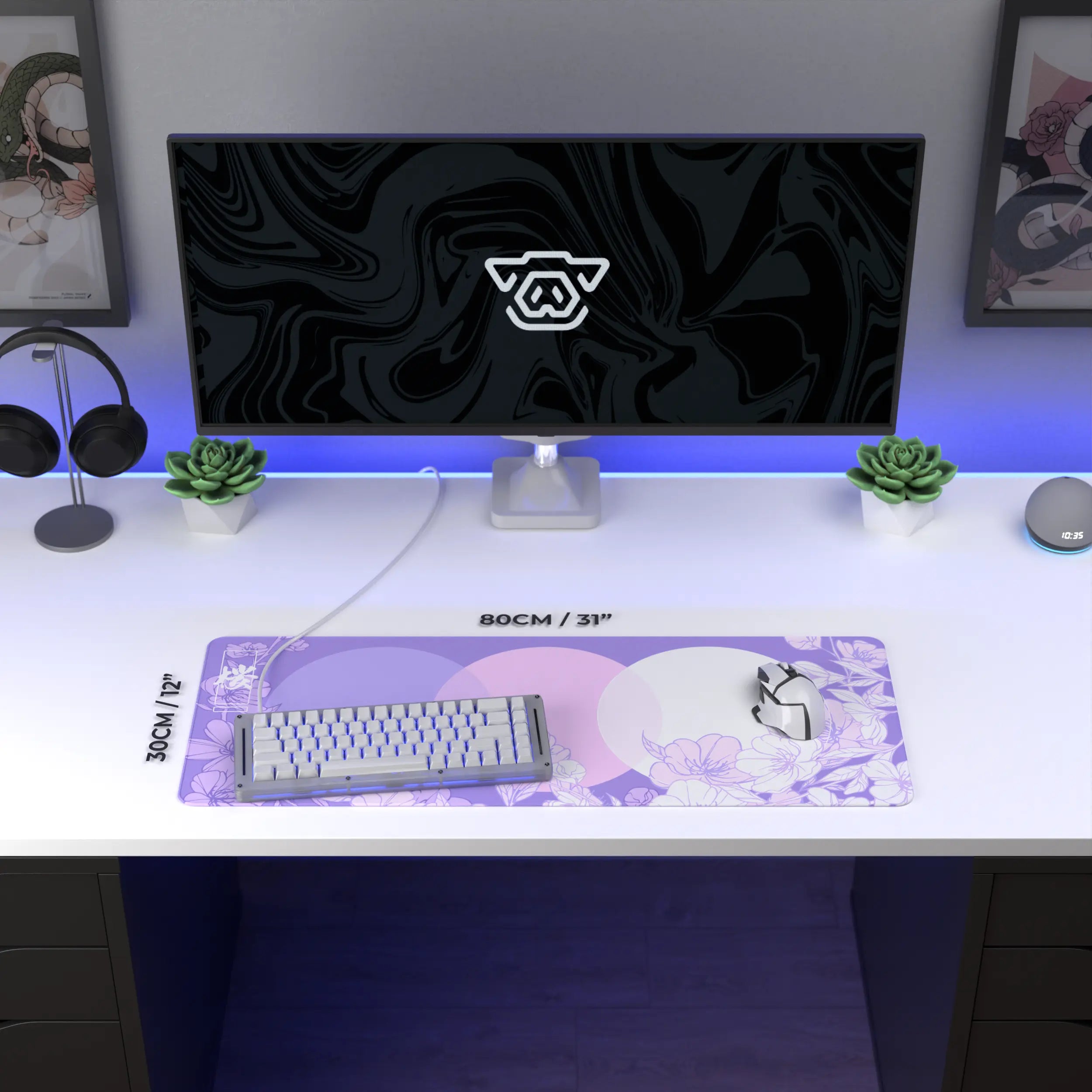 Sakura Circles Mousepad