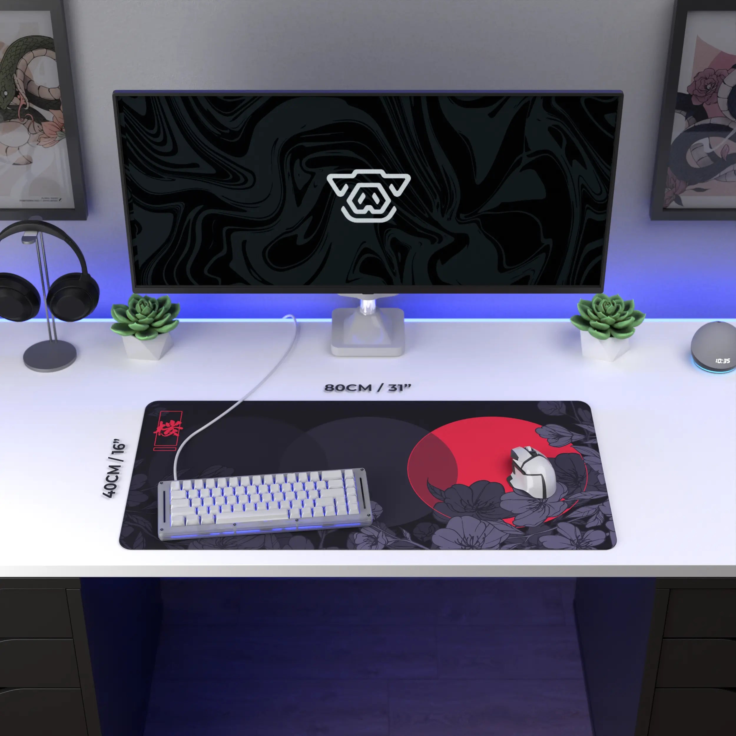 Sakura Circles Mousepad