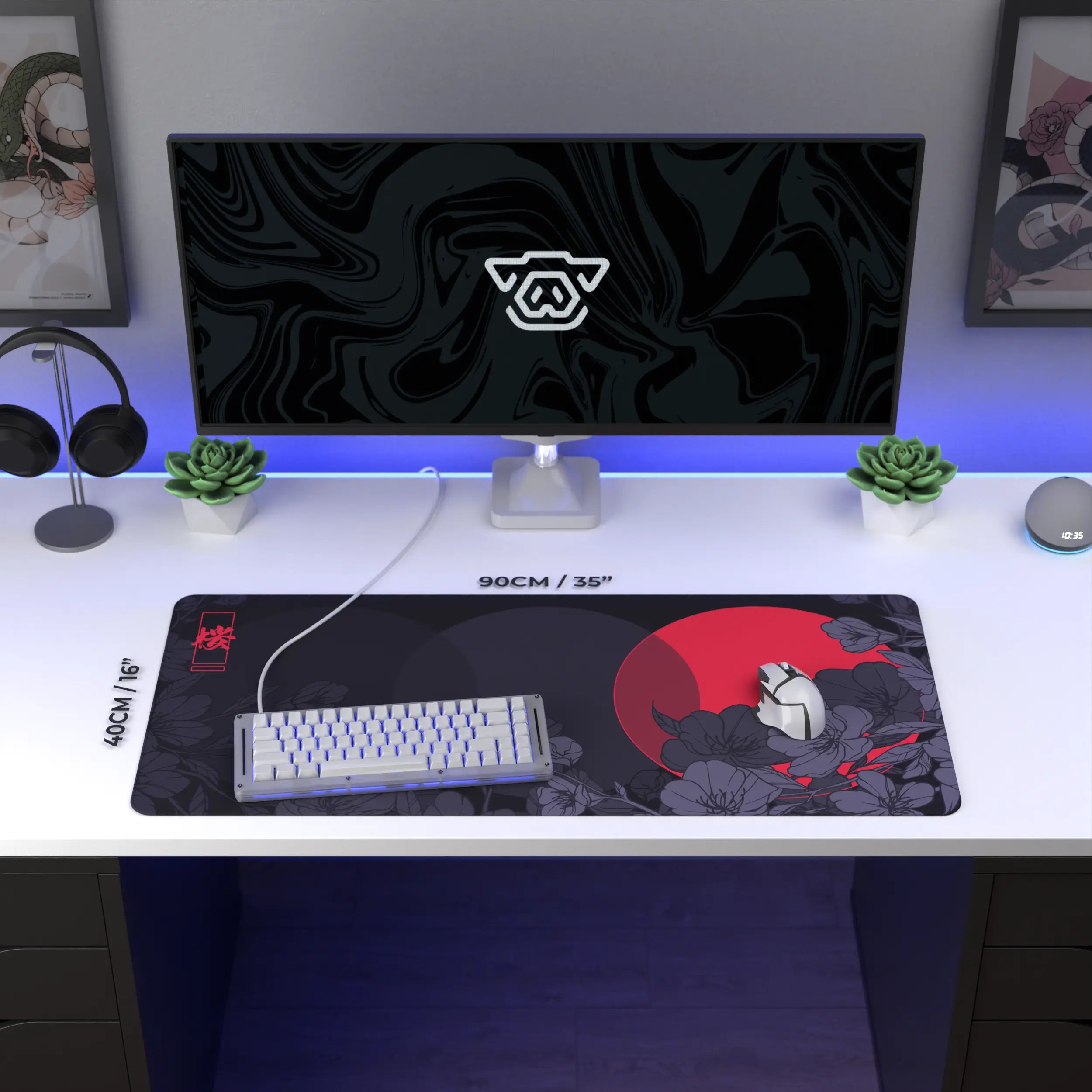 Sakura Circles Mousepad