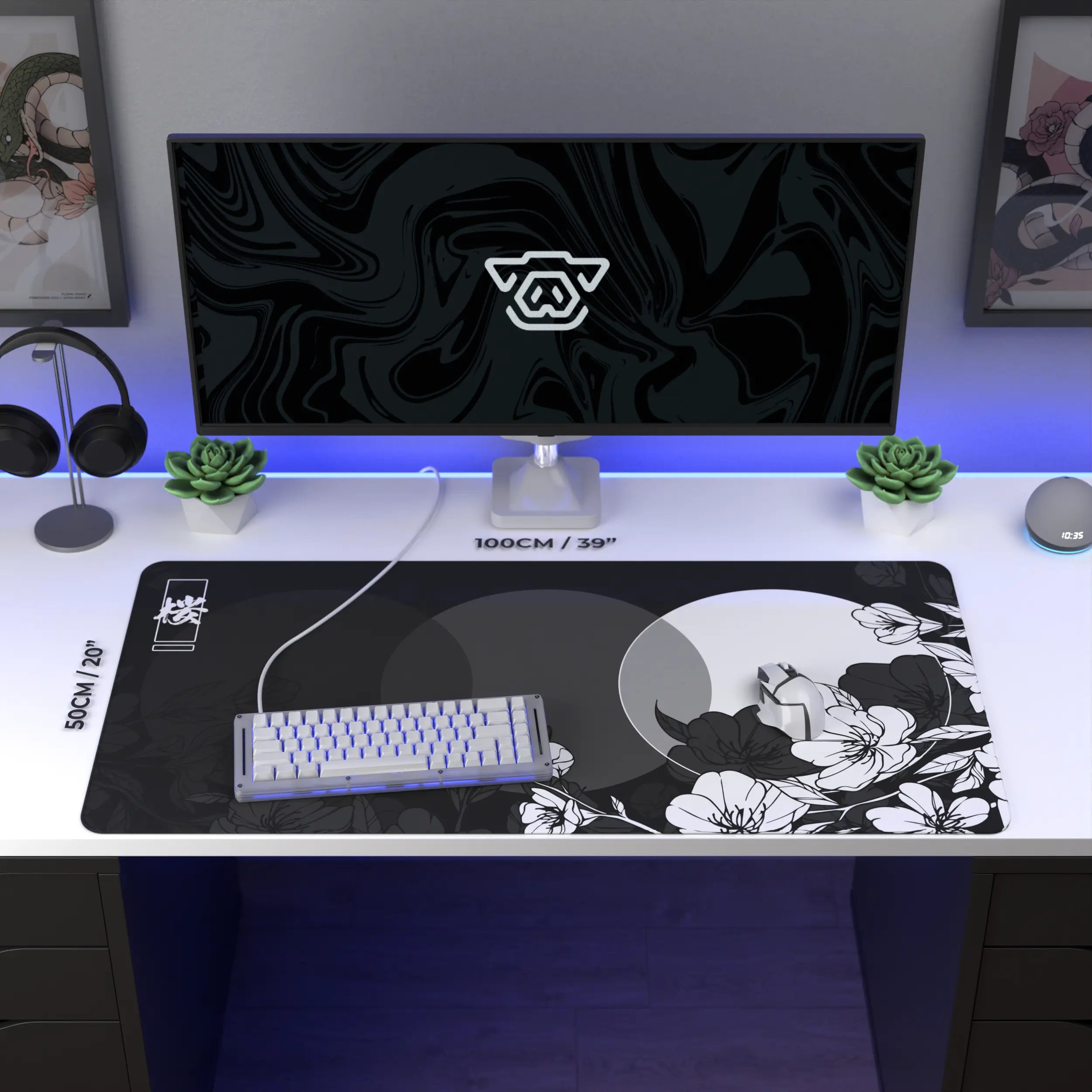 Sakura Circles Mousepad