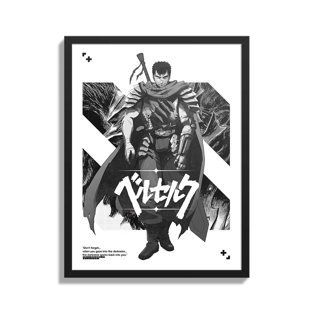 BLVCK SERIES Guts Swordsman Poster