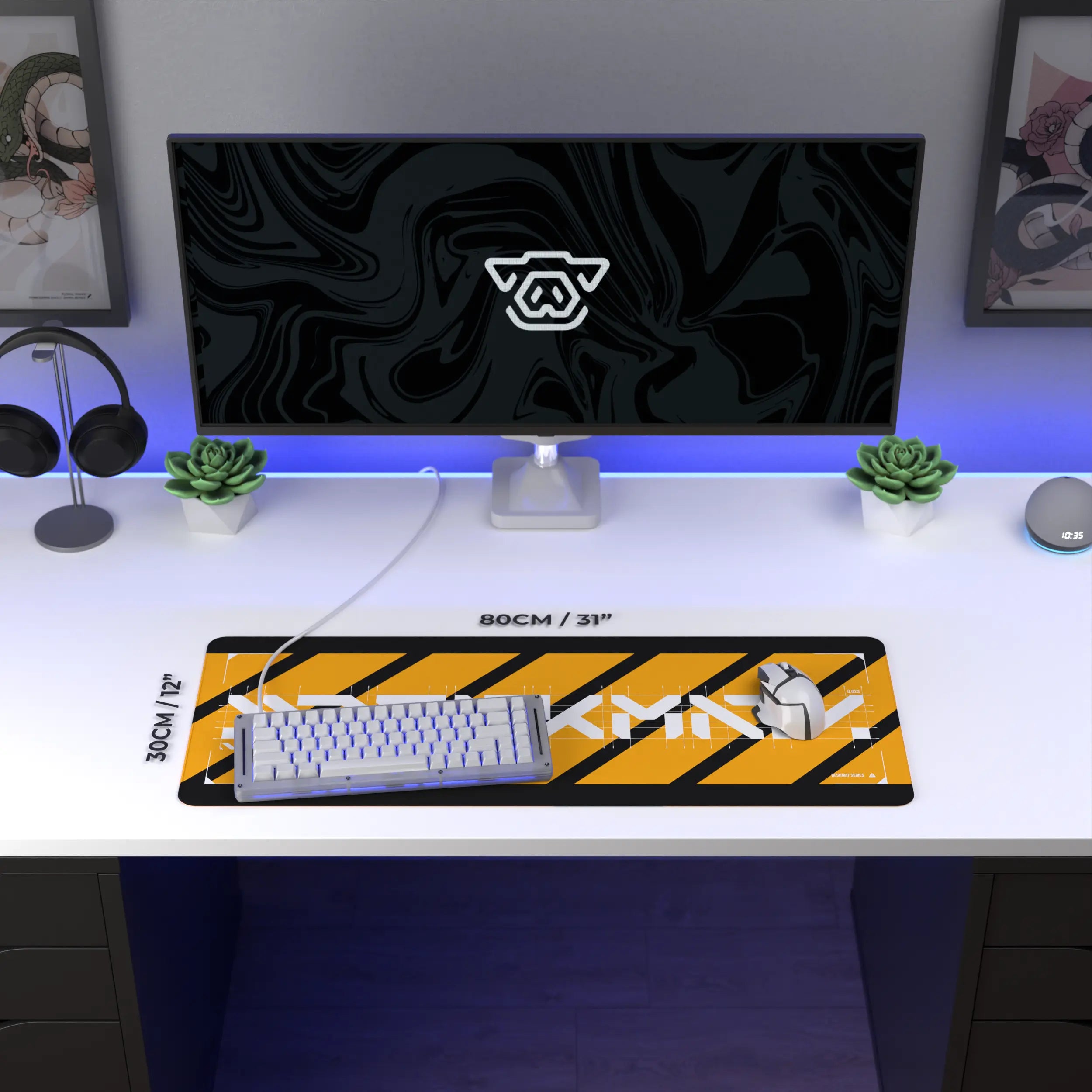 Off white desk mat sale