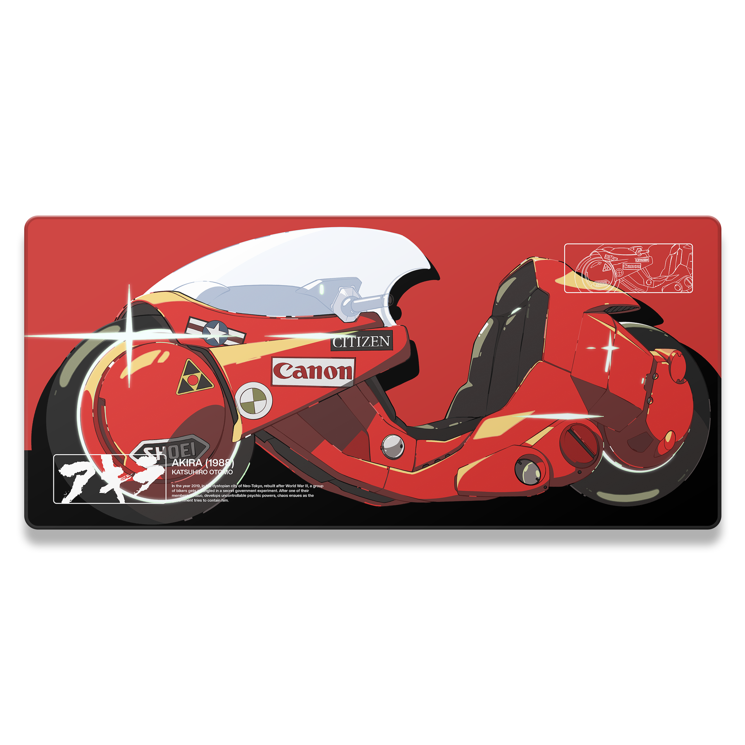 Akira Bike Mousepad