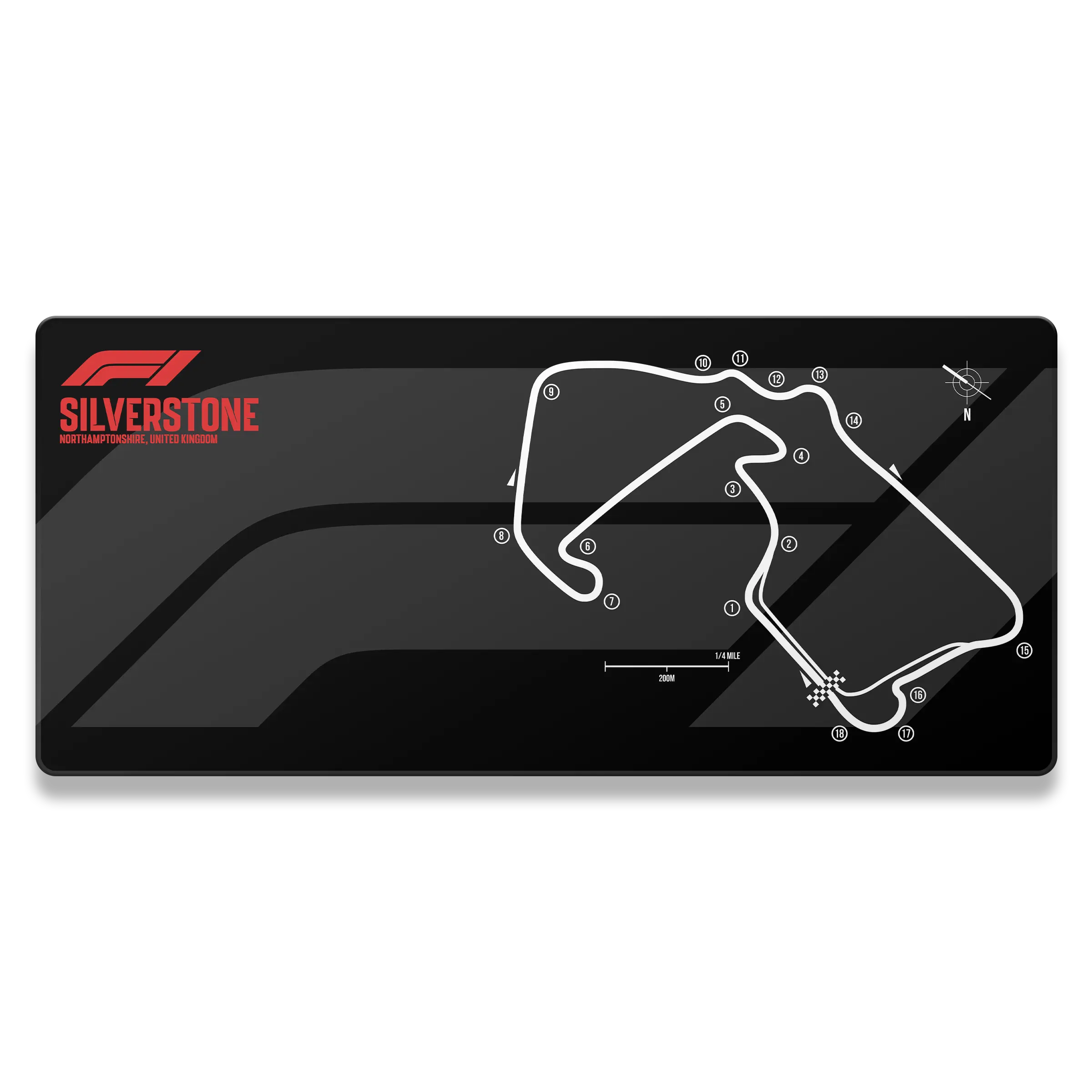 F1 Silverstone Circuit Mousepad