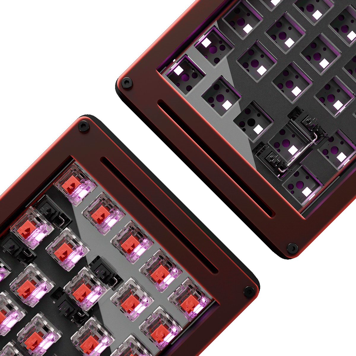 PIG65 Chilli Red 65% Custom Mechanical Keyboard